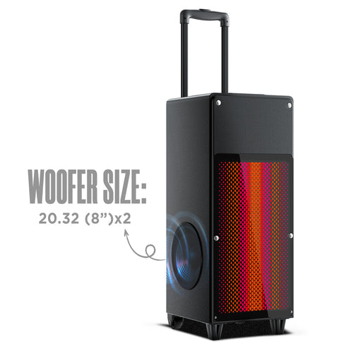 Intex Thriller 1000 | Trolley Speaker (100W Power & 3 Hours of Playback)